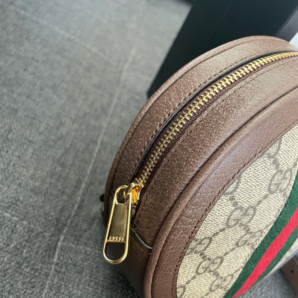 Gucci Ophidia Round GG Coated Canvas Mini Backpack - Picture 3 of 13